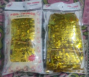 Golden Foil Curtain