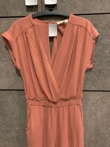 Monteau Los Angeles Dusty Rose Wrap Jumpsuit