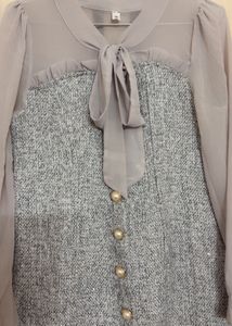 Elegant Gray Blouse
