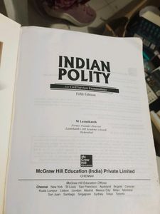 Indian Polity Fifth Edition