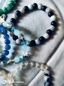 Set of 9 Beaded Bracelets stack
