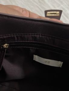 H&amp;M wine-maroon shoulder bag
