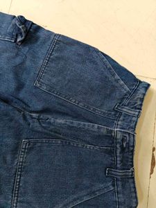 Blue Denim Cargo Jeans