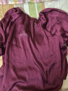 Flowy Burgundy Top