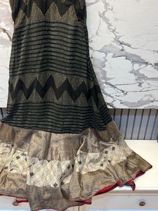 Full Flare Pure Cotton Gown Dress Bust- 36