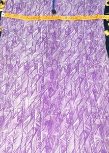 Top Vibrant Purple Geometric Print Tunic fabric