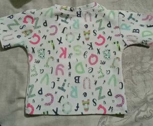 Alphabet Print Baby Girl Top