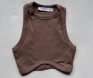 Ribbed Cropped Tank Top
