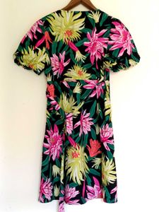 Vibrant Floral Print Dress