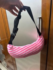 Cute Pink Striped Baby Carrier
