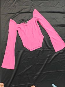 Missguided ribbed top with sweetheart neckline