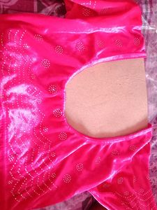 Vibrant Pink Embellished Blouse