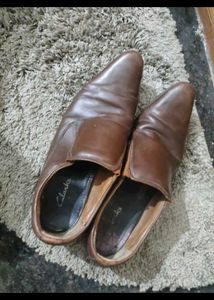 Men's Brown Leather pointed Loafers