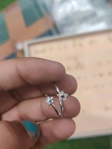 Dual Tone Silver Toe Ring