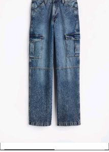 LOWEST PRICE‼️‼️ Blue Denim Cargo Pants