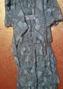Patterned Tiered Dress + With Gift 🎁