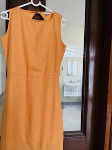 Slit Backless Gown With Lining Miss Chase