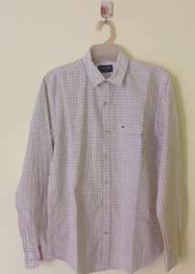 Peter England Casual Mens Slim Fit Checkered Shirt