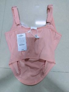 Pink Pearl Embellished Tank Top