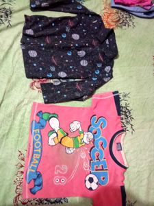 Kids Space & Soccer Themed Outfit combo pack