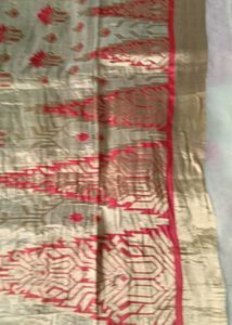 Elegant  designer Saree with Red border