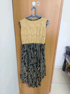 Stylish Printed High-Low Dress