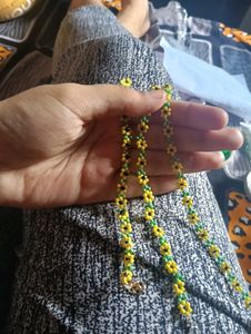 Sunflower Beaded Mask Chain