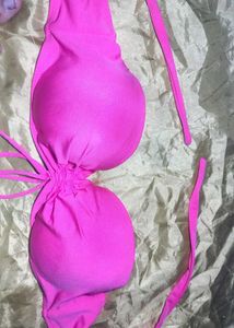 Bright Pink Bikini Top