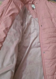 Pink Puffer Jacket with Hood