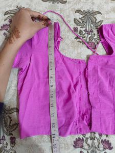 Pink Embroidered Saree