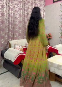 Vibrant Floral Print Lehenga Choli Set