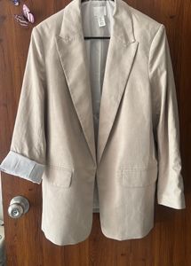 Beige linen H&M Blazer