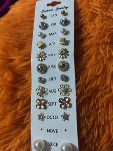 Birth Month Earring Set