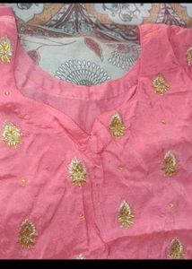 Elegant Pink Embroidered Kurta Set
