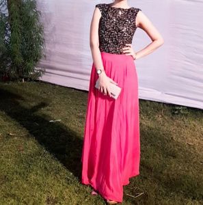 Party wear sequence work gown