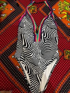 Zebra Print One-Piece Swimsuit