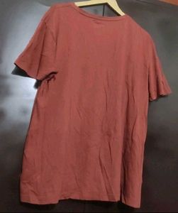 Burgundy Color T-shirt For 42 Chest