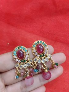 Maang Tikka with Gold Finish and neck se