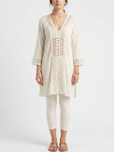 Boho White Cotton Kurta