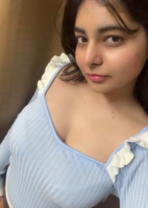 H&M Cute Blue Ribbed Ruffle Top
