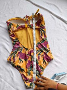 Tropical Print Bikini Top