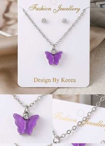 Cute Butterfly Jewelry Set