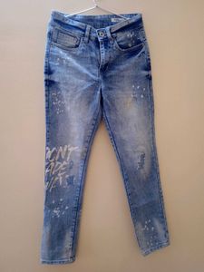 Distressed Denim Jeans