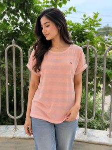 Tommy Hilfiger Striped Glitter Top