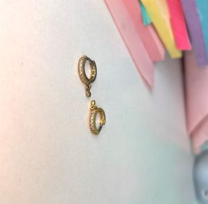 Sparkling Gold Hoop Earrings