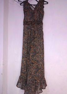 Elegant Boho Paisley Maxi Dress