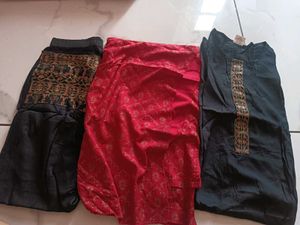 Beautiful Kurta Set with red Dupatta(new)