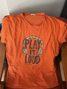 Orange "Play It Loud" T-Shirt XL