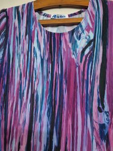 Vibrant Pleated Floral Dress