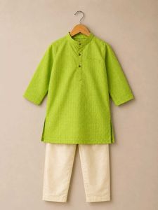Cute Green Kurta Pajama Set